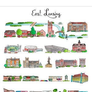East Lansing, Michigan print