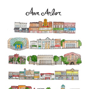Ann Arbor Michigan Print