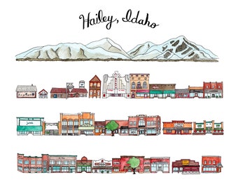 Hailey Idaho print