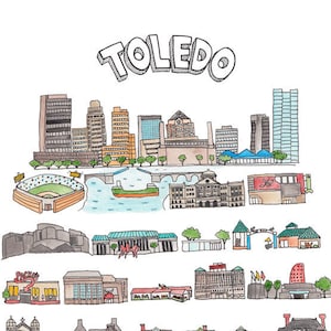 Toledo, OH Print