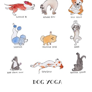 Dog Yoga Print