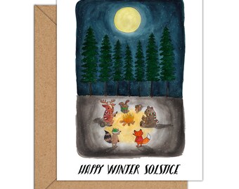 Winter Solstice Card Etsy
