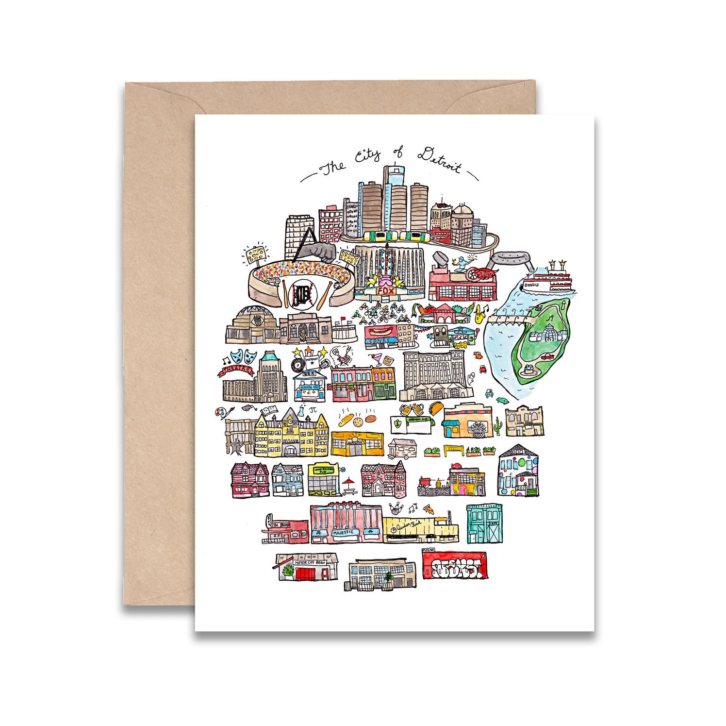 Detroit Card Blank Inside - Etsy