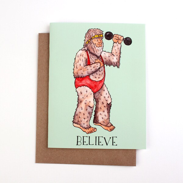 Belive bigfoot workout card