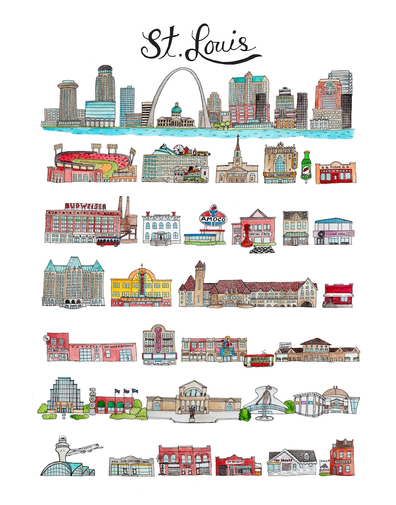 Saint Louis Print - Etsy