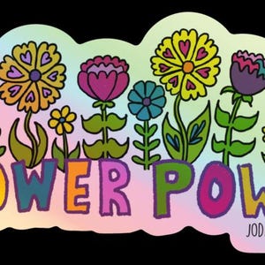 Flower Power Vinyl Aufkleber