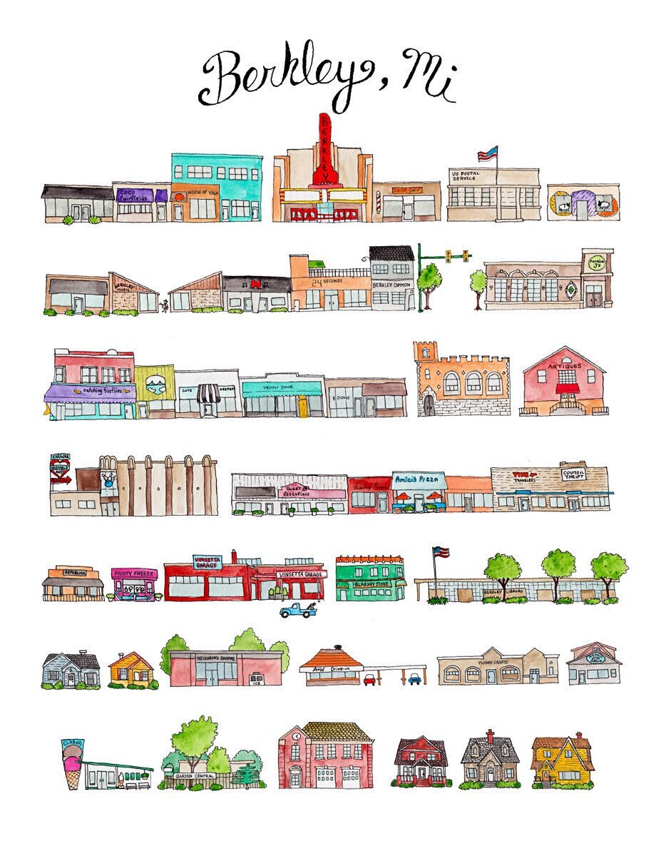 Berkley Michigan Etsy