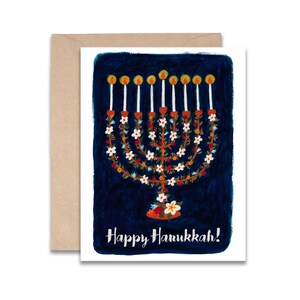 Carte Happy Hanukkah - 4 x 5 vierge