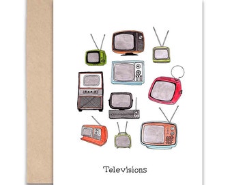 Television 4 x 5 Blank Card