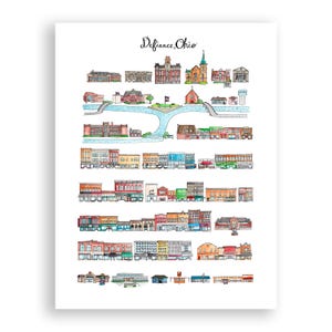 Defiance, OH Print