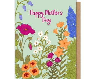 Happy Mother's Day Floral Card.