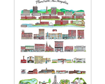 Manchester, New Hampshire print