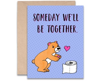 Someday we'll be together - social distancing card