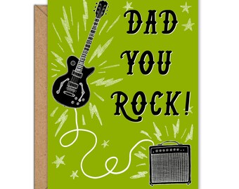 Dad You rock - Blank Card