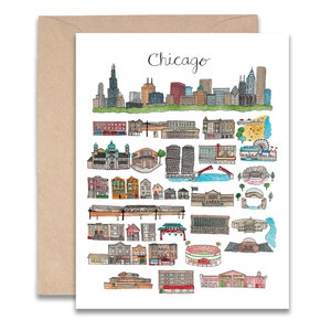 Chicago, IL Card - 4x5 Blank