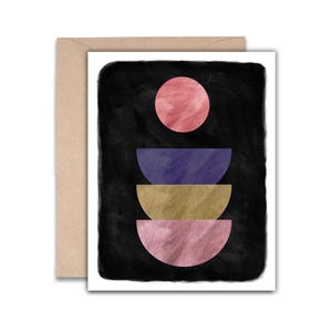 Geo Shapes Card - 4x5 Blank
