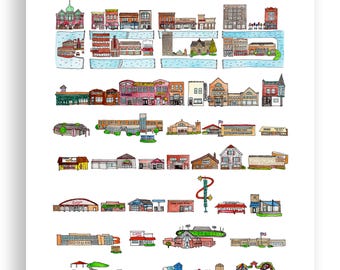 Aurora, IL Print