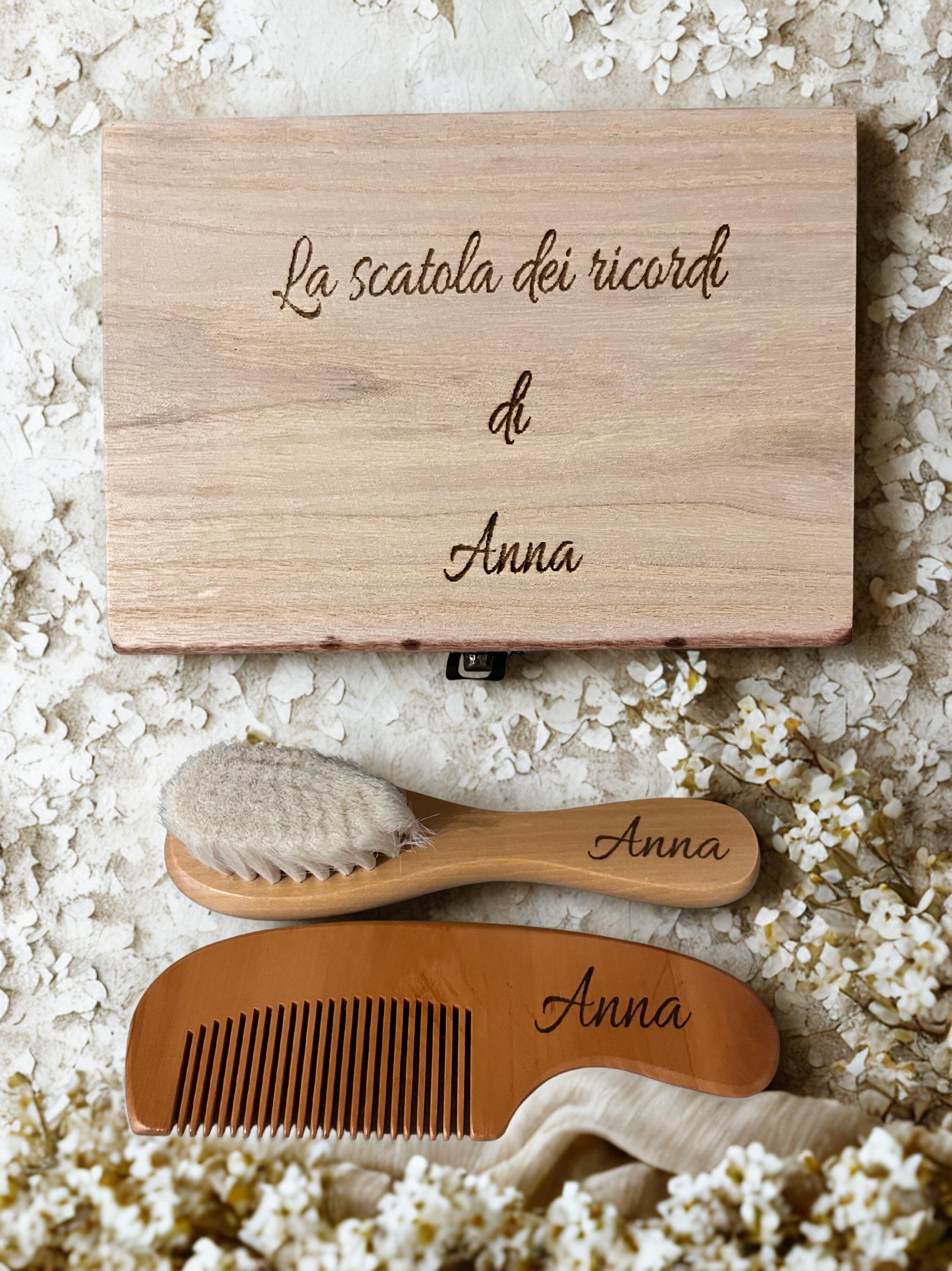 BAULETTO LEGNO TESSUTO SCOZZESE BORDO GRANDE CM 33X20,5XH21,5