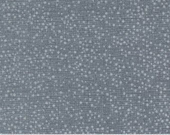 Tulip Tango by Robin Pickens for Moda Thatched with tiny Dots Tulip GRAY Blender Cotton Quilt Fabric sold by the 1/2 yard #48715 200