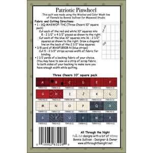 Patriotic Pinwheel Quilt Pattern by All Through the Night Folk Art ...