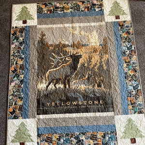 Yellowstone National Parks Quilt Kit Includes Fabric for Quilt Top and ...