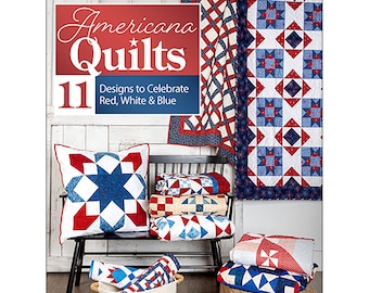 Courtepointes Americana Rouge, blanc et bleu, 11 motifs par Annie's Quilting