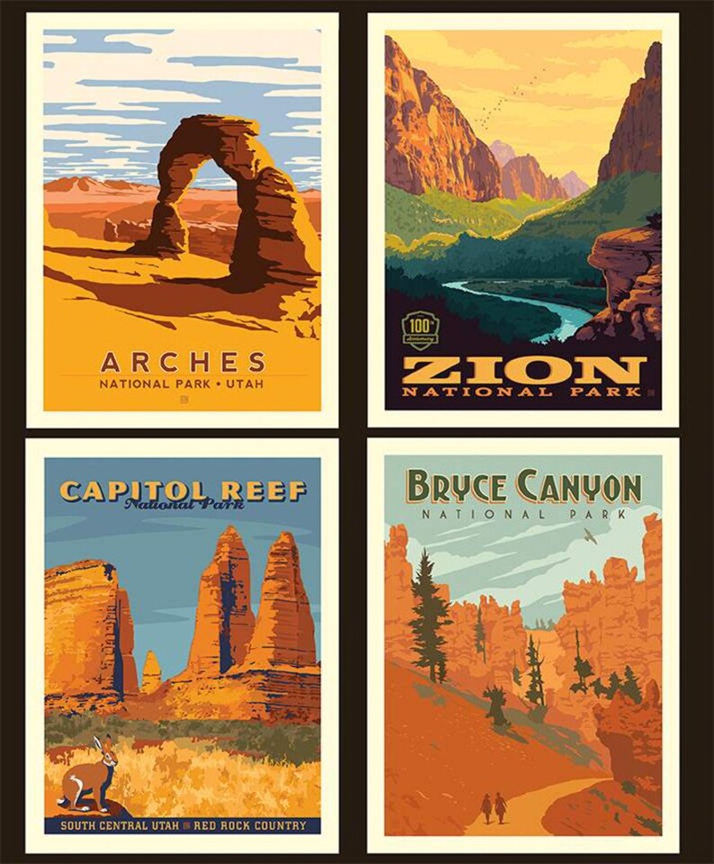National Parks Riley Blake Quilt Kit California Or Utah Or Etsy National parks riley blake quilt kit california or utah or etsy
