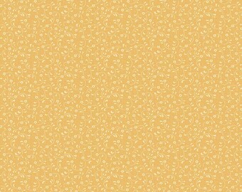 Floret par Riley Blake Designs Tone on Tone Mini Floral 100% Cotton Quilt Fabric by the 1/2 yard #C675-OCHRE