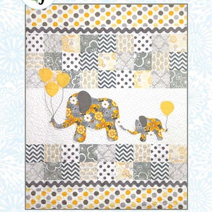 Mommy & Me by Colette Belt Elephant Quilt Pattern QP Designs  #QP1401  40" x 52"