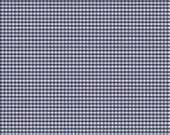 Gingham Check Plaid Navy 1/8" Small Riley Blake Fabric by RBD Designers  100%  cotton quilt fabric by the 1/2 yard #C440-21 NAVY