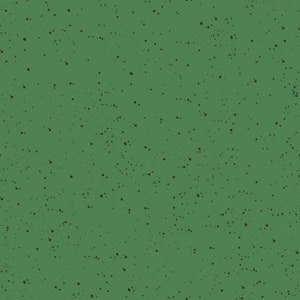 May include: A green background with a speckled pattern of small black dots.