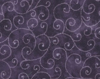 Moda Marble Swirls Purple cotton quilt fabric by the 1/2 yard #9908 22