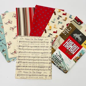 Cowboys by Echo Park Paper Co for Riley Blake designs Sold by the fat Quarter or 1/2 yard or 1 yard Bundle of 7 Cowboy Western