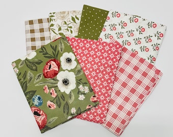 Lovestruck by Lella Boutique for Moda sold by the Fat Quarter FQ Bundle of   7