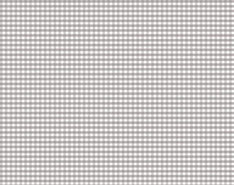 Gingham Check Plaid Gray  1/8" Small Riley Blake Fabric by RBD Designers  100%  cotton quilt fabric by the 1/2 yard #C440-40 GRAY