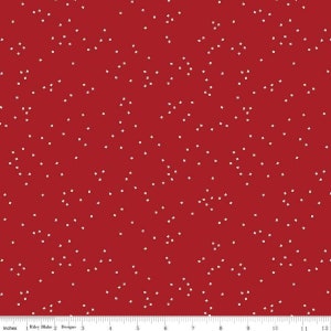 Riley Blake Basic Blossom Barn Red  100% Quilt  cotton  Blender  by the 1/2 yard #C715 BARNRED