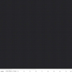 May include: Black fabric with a small, repeating pattern of dots.