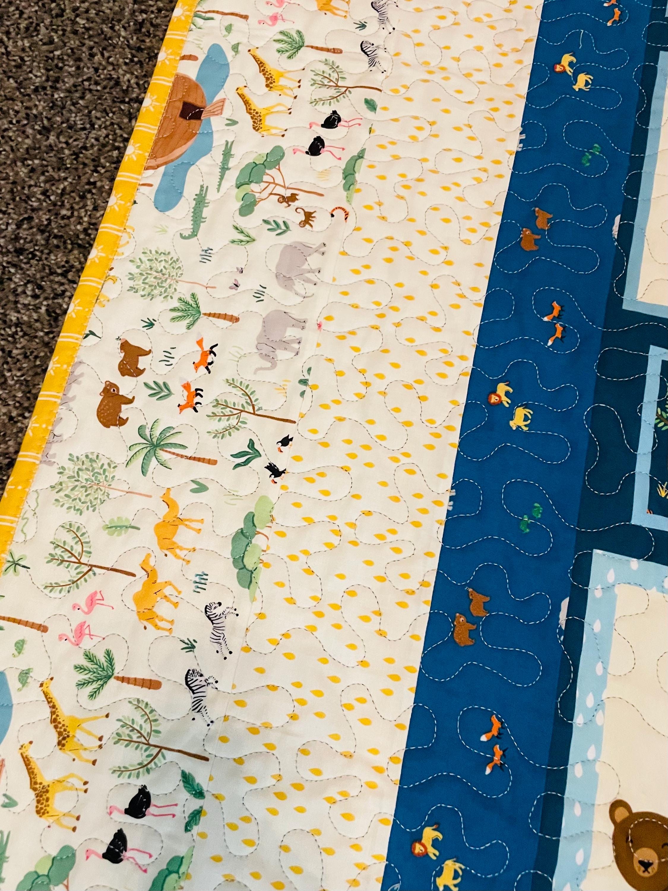Two by Two Noah's Ark Riley Blake Designs Quilt Kit Includes Fabric for ...