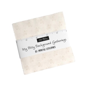 Itty Bitty Background Gatherings by Primitive Gatherings for Moda 5&quot; Charm Pack 42 pcs 100% Cotton Quilt Fabric #49280PP