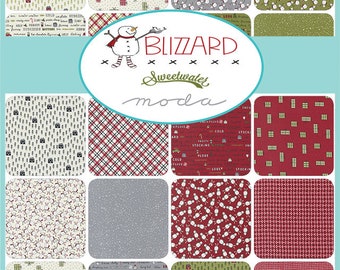Blizzard by Sweetwater for Moda 2.5 MINI CHARM PACK  42 pcs 100% Cotton Quilt Fabric #55620MC