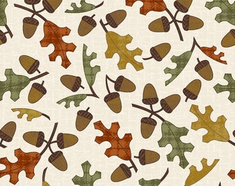 Maywood Studio Woolies Autumn Harvest Vines and Leaves Flannel MASF9954-E 100% Cotton Sold by the 1/2 yard