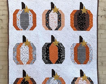 The Pumpkin Patch #250 by Cotton Street Commons 62" x 74" Quilt Pattern