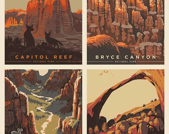 National Parks Pillow Panel Utah by Anderson Design Group for Riley Blake Designs 100% Cotton Quilt Fabric Sold by the panel #PD13302