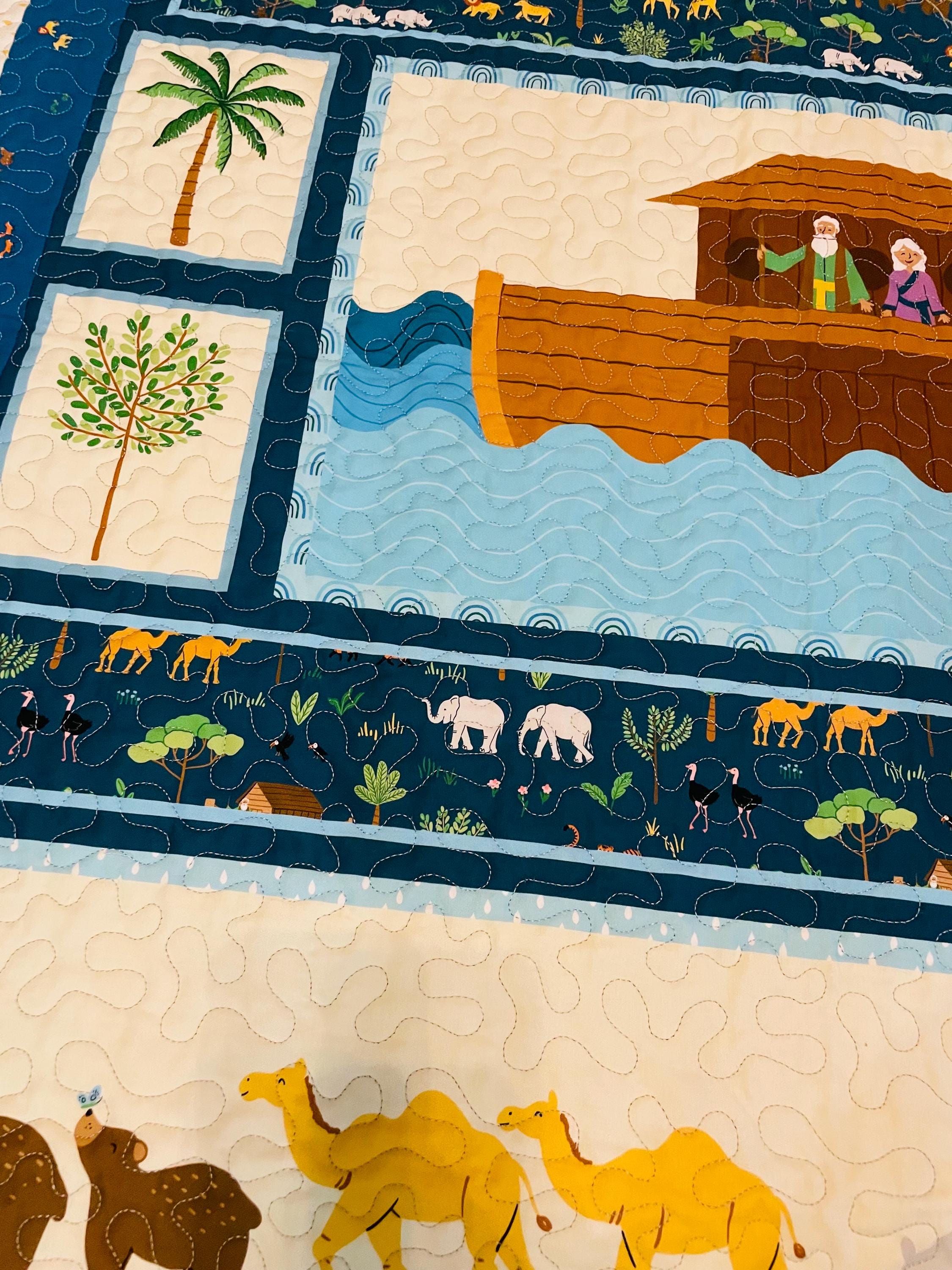 Two by Two Noah's Ark Riley Blake Designs Quilt Kit Includes Fabric for ...