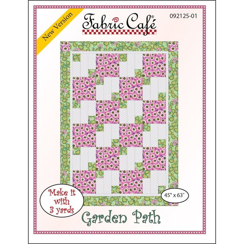 Garden Path Fabric Cafe Donna Robertson Quilt Book Quilt Etsy