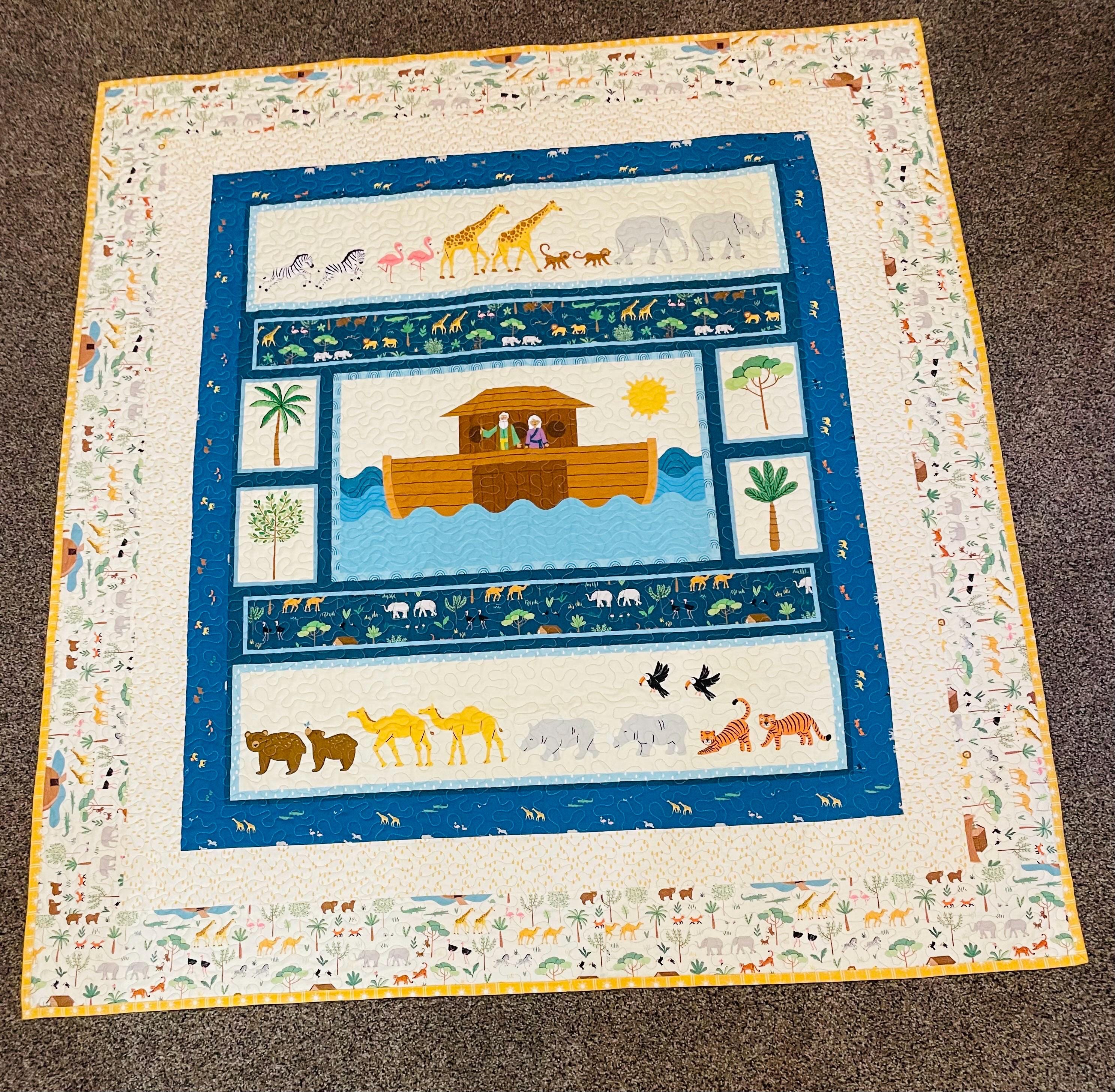 Two by Two Noah's Ark Riley Blake Designs Quilt Kit Includes Fabric for ...