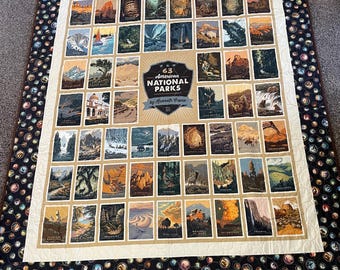 National Park Large quilt kit includes fabric for quilt top and binding and instructions approx.  64&quot; x 81&quot;