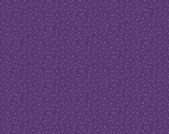 Floret par Riley Blake Designs Tone on Tone Mini Floral 100% Coton Quilt Fabric by the 1/2 yard #C675-EGGPLANT