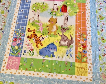 100 Aker Woods Winnie the Pooh Quilt Kit includes fabric for quilt top and binding! Approx. 56 1/2&quot; x 64&quot;