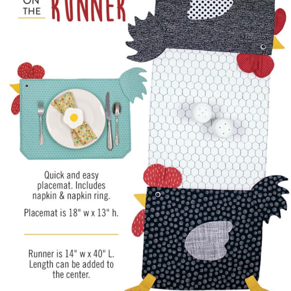 Chicken Table Runner Quilt Pattern Etsy